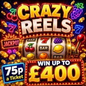 Crazy Reels Spin to Win upto £400