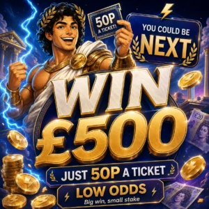 Win £500 for 50p - ultra low odds
