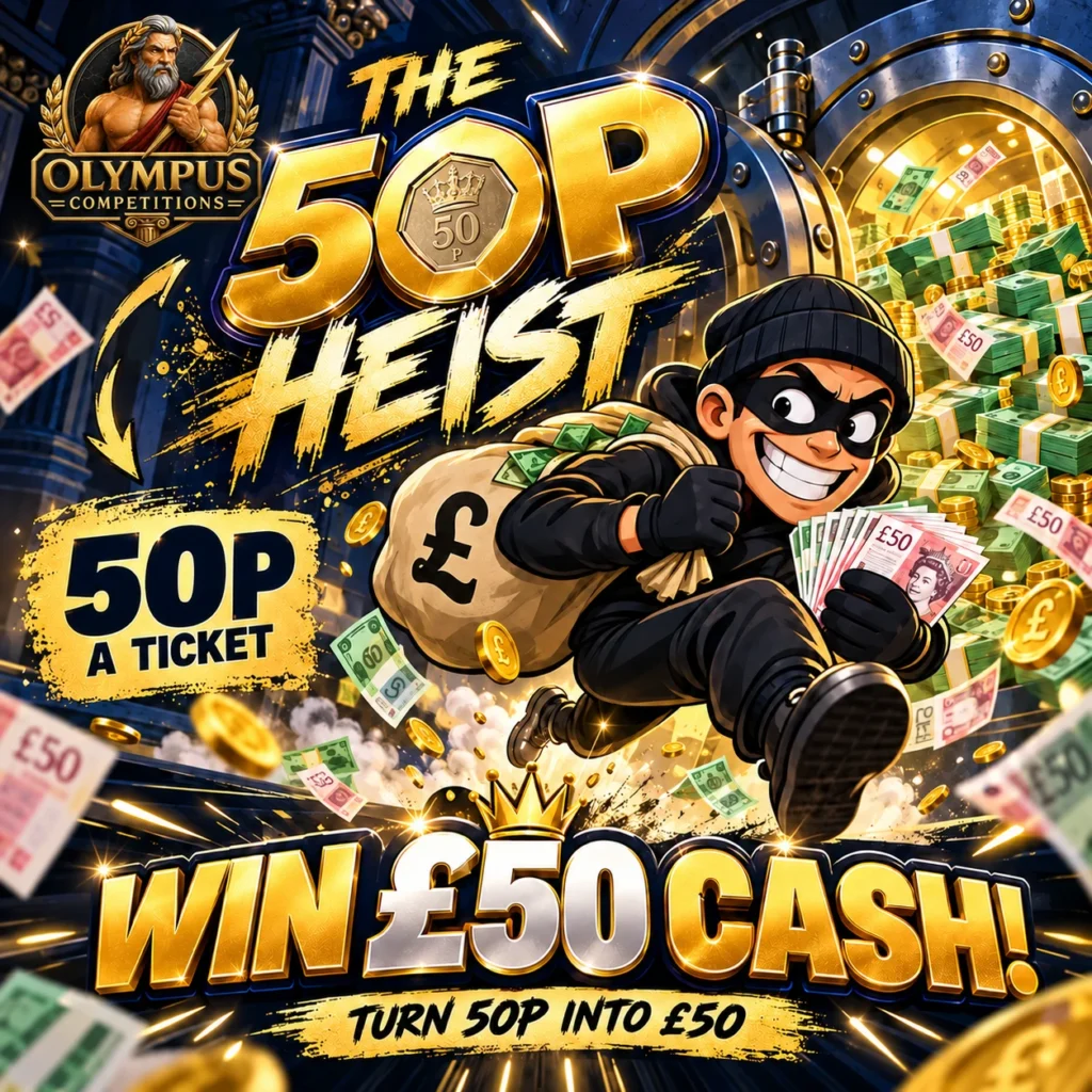 💰 THE 50P HEIST – YOUR SHOT AT £50 CASH! 💰